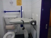 Accessible toilet on the ground floor